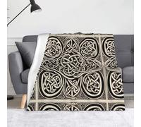 WZYWHJ Kate - Coperta in flanella con nodo simmetrico, morbida e resistente, per la casa e i viaggi