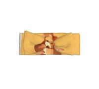 WZYWHJ Kind kangaroo mother Printing baby bow headbands and elastic soft hair accessories for neborns and girls