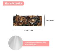 WZYWHJ King of the Jungle Picture - Fascia elastica per capelli con fiocco per neonati e ragazze