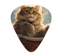 Wzywhj Kitten On The Swing Plettro per chitarra con stampa Easy Grip Uke Picks Holding, ukulele, chitarra acustica ed elettrica, 12 pezzi
