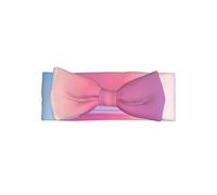 WZYWHJ La stanza colorata stampa fasce per capelli con fiocco e accessori elastici per capelli morbidi per neonati e ragazze
