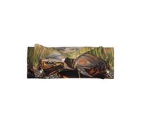 WZYWHJ La tartaruga che striscia nella palude Fasce stampate con fiocco e accessori elastici per capelli morbidi per neonati e ragazze