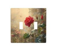 WZYWHJ Le rose sono splendide immagini in termoplastica per la copertura dell'interruttore, piastra decorativa da parete che non si danneggia facilmente
