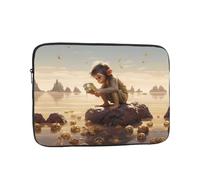 WZYWHJ Little Monkey - Custodia portatile antiurto per computer portatile da 15 pollici, per uomini e donne, viaggi d'affari, scuola, ufficio, uso quotidiano