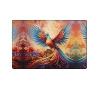 WZYWHJ Little Phoenix on the Rainbow - Tappetino antiscivolo stampato, 183 x 122 cm, per soggiorno, ufficio, tavolino da caffè, letto, balcone