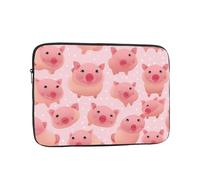 WZYWHJ Little Pink Pig Prints Custodia portatile antiurto per laptop da 17 pollici, per uomini e donne, viaggi d'affari, scuola, ufficio, uso quotidiano