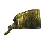 WZYWHJ Little Rabbit in the Grass Picture Cleaning Work Hat Sweatband adatto per uomini e donne, cinturino elastico regolabile nero