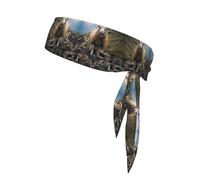 WZYWHJ Little Sheep on the Hillside - Fascia per capelli con stampa, per uomini e donne, fascia per capelli per corsa, allenamento e calcio