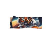 WZYWHJ Little Tiger in Space - Fascia per capelli con fiocco e elastico morbido, per neonati e ragazze