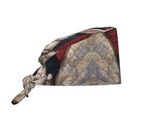 WZYWHJ Little White Rabbit in The Quilt Picture Cleaning Work Hat Sweatband adatto per uomini e donne, cinghia elastica regolabile