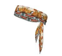 WZYWHJ Little zebra on the boat - Fascia per capelli con stampa, per uomini e donne, per corsa, allenamento, calcio