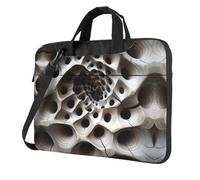 WZYWHJ Lonely Hollow Printing Ultra-sottile portatile monospalla borsa del computer accessori per computer morbido antiurto per laptop, Nero , 14 inch