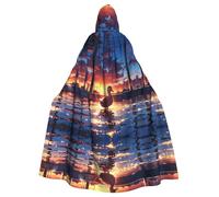 WZYWHJ Lucky Duck Picture Aldult - Mantello con cappuccio per cosplay di alta qualità, per uomini e donne, Halloween