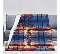 WZYWHJ Lucky Duck Picture Normal 280g Coperta di flanella divano camera da letto sedia morbida e confortevole coperta da donna 167,6 x 228,6 cm
