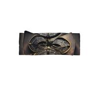 WZYWHJ Magical Design Norse Runes Compass Printing Baby Bow Fasce e accessori elastici per capelli morbidi per neonati e ragazze