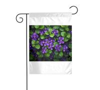 Wzywhj Mazzo di Viole Immagine Estate Giardino Bandiera Double Face Decorazione Cortile 30,5 x 45,7 cm