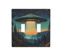 WZYWHJ Meraviglioso pannello termoplastico stampato UFO per copertura interruttore piastra frontale decorativa da parete che non si danneggia facilmente