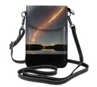 WZYWHJ Meteor Shower Pattern Borsa per telefono da donna in pelle con tracolla regolabile