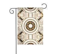 WZYWHJ Motivo circolare a boccaporto con stampa decorativa da giardino 30,5 x 45,7 cm per un ambiente esterno alla moda