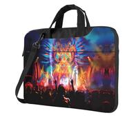 WZYWHJ Music Festival Stampe Ultra-sottile portatile monospalla borsa del computer accessori per computer morbido antiurto per laptop, Nero , 14 inch