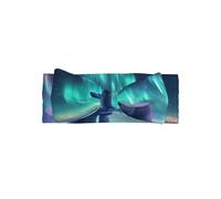 WZYWHJ Northern Lights Polar Bear Picture - Fascia elastica per capelli per neonati e ragazze