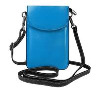 WZYWHJ Pacchetto crossbody del sacchetto del telefono delle donne del modello blu di colore solido con la tracolla regolabile