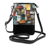 WZYWHJ Pacchetto crossbody in pelle da donna con motivo frammenti di memoria con tracolla regolabile