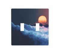 WZYWHJ Pannello termoplastico con immagine di alba sfumata per la copertura dell'interruttore Piastra frontale decorativa da parete che non è facilmente danneggiata