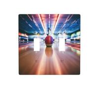 WZYWHJ Pannello termoplastico con immagine palla da bowling per copertura interruttore piastra frontale decorativa da parete che non è facilmente danneggiata