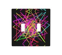 WZYWHJ Pannello termoplastico con linee al neon per la copertura dell'interruttore, piastra frontale decorativa da parete che non si danneggia facilmente