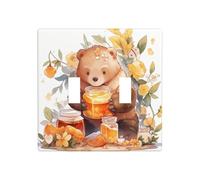 WZYWHJ Pannello termoplastico con motivo orso che ruba miele, per interruttore, decorazione da parete, non si danneggia facilmente
