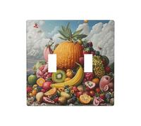 WZYWHJ Pannello termoplastico di stampa del mucchio di frutta per il fronte-piatto decorativo della parete della copertura del commutatore che non è facilmente danneggi