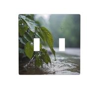 WZYWHJ Pannello termoplastico stampato con acqua dopo la pioggia per la copertura dell'interruttore Piastra frontale decorativa da parete che non è facilmente danneggiata