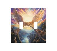 WZYWHJ Pannello termoplastico stampato con ali sul ponte arcobaleno per copertura interruttore piastra frontale decorativa da parete che non si danneggia facilmente