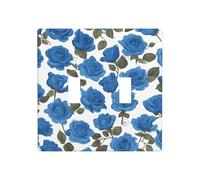 WZYWHJ Pannello termoplastico stampato con bellissime rose blu per interruttore decorativo da parete che non si danneggia facilmente