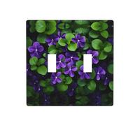 WZYWHJ Pannello termoplastico stampato con mazzo di violette per copertura interruttore piastra frontale decorativa da parete che non si danneggia facilmente