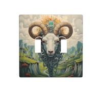 WZYWHJ Pannello termoplastico stampato con scritta "The Leader of the Valley" per la copertura dell'interruttore, piastra decorativa da parete che non si danneggia facilmente