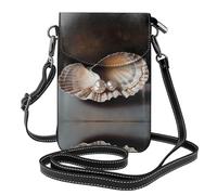 WZYWHJ Pearl in the Shell - Borsa a tracolla in pelle stampata per telefono, regalo versatile per donne, passeggiate, campeggio, shopping e viaggi