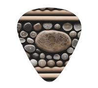 Wzywhj Petoskey Stone Pattern Plettro per chitarra facile da impugnare per basso, ukulele, chitarra acustica ed elettrica, 12 pezzi