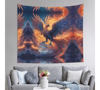 WZYWHJ Phoenix Nirvana Prints - Arazzo decorativo per interni, 152,4 x 129,5 cm: morbido, di qualità e leggero, adatto per arazzi da appendere alla parete