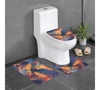 WZYWHJ Phoenix Nirvana Prints, set di 4 tappetini da bagno di qualità, resistenti, facili da pulire, adatti per bagno e WC