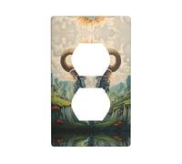 WZYWHJ Piastra decorativa da parete a doppia presa, facile da installare, ideale per aree residenziali e commerciali, 11,4 x 7,5 cm, stampa in lingua inglese "Leader of the Valle"