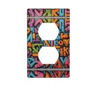 WZYWHJ Piastra decorativa da parete a doppia presa, facile da installare, ideale per aree residenziali e commerciali, 11,4 x 7,5 cm, bordo bianco, lettere stampate