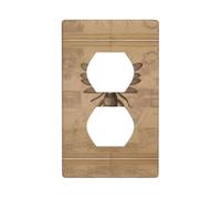 WZYWHJ Piastra decorativa da parete a doppia presa, facile da installare, ideale per aree residenziali e commerciali, 11,4 x 7,9 cm, stampe antiche di insetti