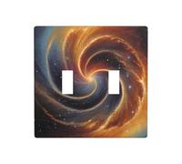 WZYWHJ Piatto decorativo da parete con anello a stella, motivo vortice, 11,4 x 11,4 cm, resistente ed elegante, per aree residenziali e commerciali