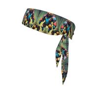 WZYWHJ Pixel Predator - Fascia per capelli con stampa di orso, per uomini e donne, fascia per capelli per corsa, allenamento e calcio