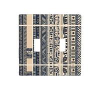 WZYWHJ Placca decorativa da parete con illustrazione dei popoli africani, 11,4 x 11,4 cm, resistente ed elegante, per aree residenziali e commerciali