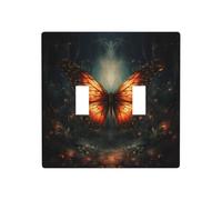 WZYWHJ Placca decorativa da parete con stampa di farfalle nel vortice, 11,4 x 11,4 cm, resistente ed elegante, per aree residenziali e commerciali