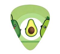 Wzywhj Plettri per chitarra con immagine di avocado, facili da impugnare, comodi al tatto, ukulele, chitarra acustica ed elettrica, plettri per chitarra 12 pezzi
