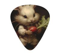 Wzywhj Plettri per chitarra con stampa The Little Rabbit Pull The Ravish, 12 pezzi, facili da impugnare, tengono in mano, ukulele, chitarra elettrica o acustica